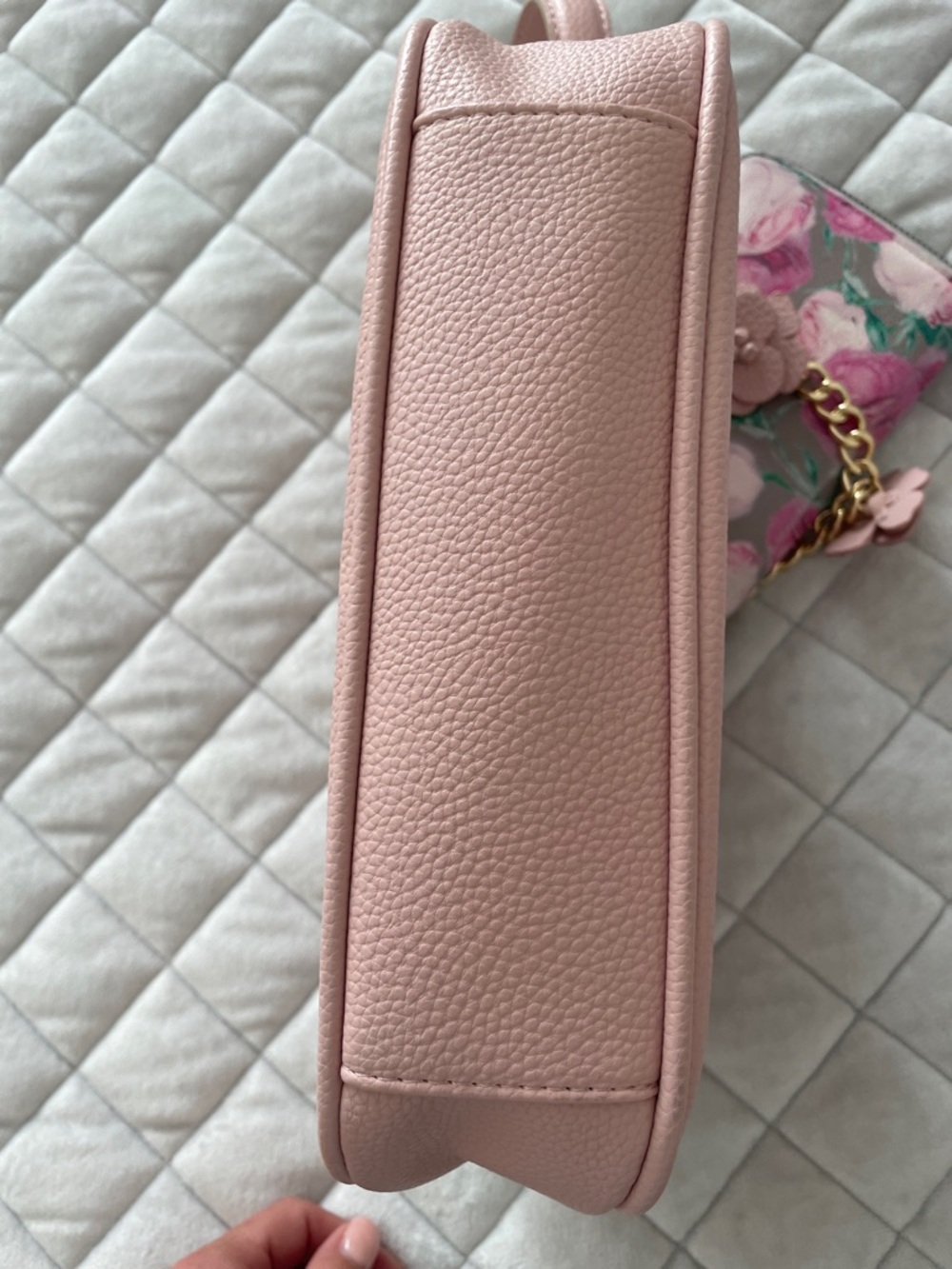 Nanette Lepore Pink Floral Chain-Accent Shoulder Bag - Picture 5 of 5